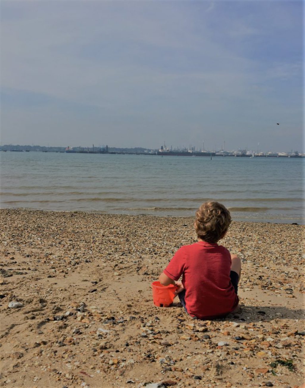 child at a beach 