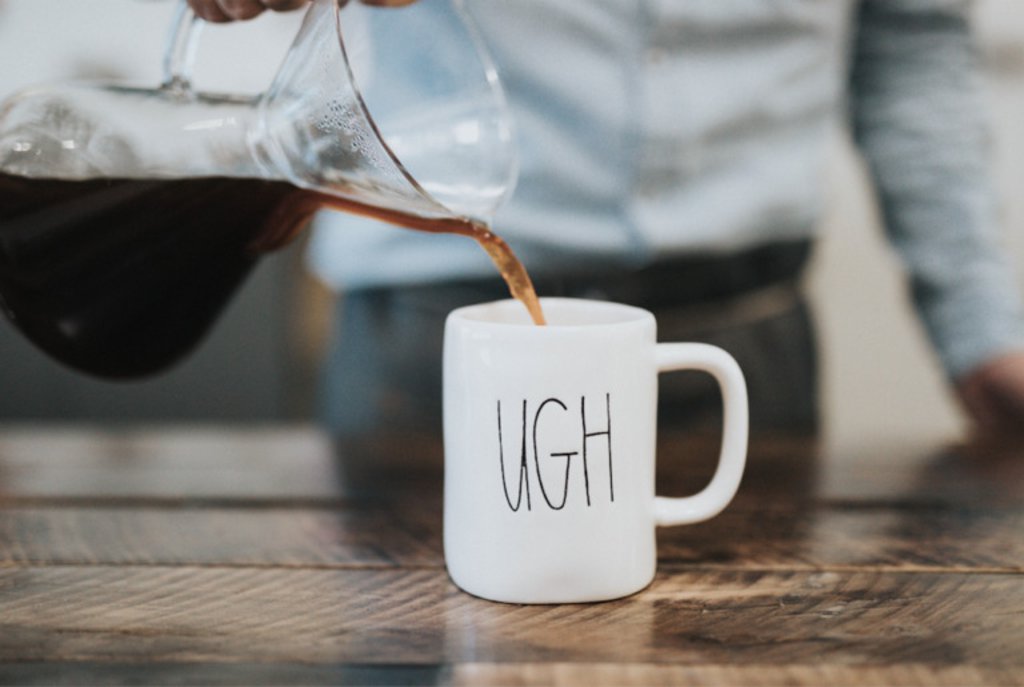 Coffee pouring into a mug 