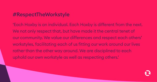 Explanation of #RespectTheWorkstyle 